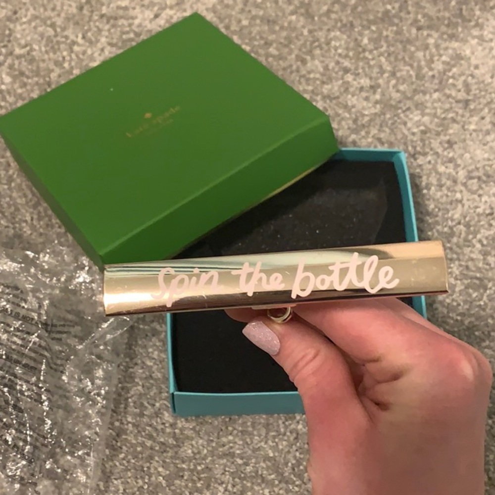 Gold Kate Spade/Lenox “Spin the Bottle” opener